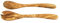 D.O.M. Serveurs de salade en bois d'olivier 30 cm