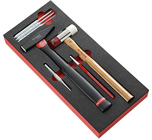 Facom MODM.MI7 - Module Mousse Outils de Frappe avec Chasses-Goupilles Longs - Argent