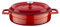 Cazuela de hierro fundido esmaltada de LAVA Cookware, con tapa, 24 cm, color rojo