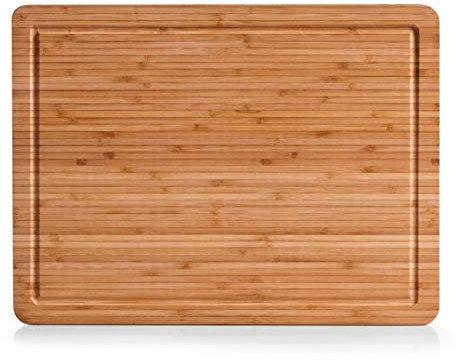 Zeller 25218 Schneidebrett, ca. 39 x 29 x 1,6 cm, Bamboo, Natur
