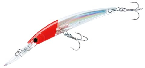 Yo-Zuri Crystal 3D Minnow Deep Diver Lure, Red Head, 5-1/4-Inch
