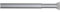 Sealskin Duschvorhang-Spannstange, ausziehbar, Metall, Aluminium matt, 2 x 2 x 255 cm