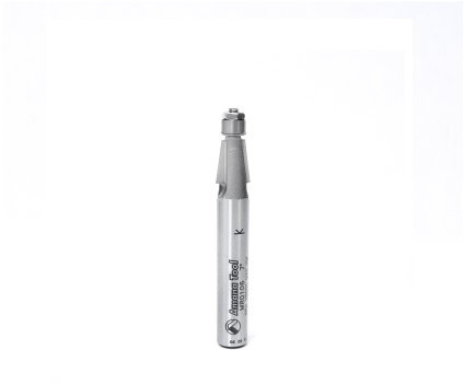 Amana Tool MR0106 Chamfer with Mini Ball Bearing Guide 1/4-Inch Diameter, 7-Degree Angle, 3/8-Inch Cutting Height, 1/4-Inch Shank Carbide Tipped Router Bit