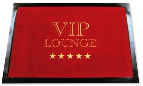 V.I.P. Lounge Fussmatte Fußabtreter VIP Lounge Türmatte Fußmatte Roter Tepich Red Carpet