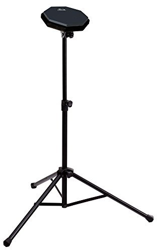 XDrum TF-8/PPS-1 SET: TrueFeel Practice Pad 8 + Übungspad Stativ + Stativtasche (Oberfläche Pad: Spezialgummi, rau, Stativ höhenverstellbar, Kopfwinkel variierbar) schwarz