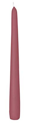 Bellaflor Spitzkerzen Altrosa / 12 St. / Brenndauer 8h / Ø2,5cm Höhe 25cm / RAL Gütesiegel
