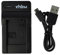 vhbw caricabatterie USB compatibile con Samsung L20, ES65, ES70, ES71, ES73, ES74, ES75 batterie di videocamera, reflex - Stazione di ricarica