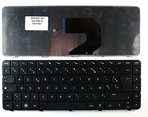 Keyboards4Laptops Francés Negro Teclado de Repuesto para Ordenador portátil Compatible con HP Pavilion G6-1006TX