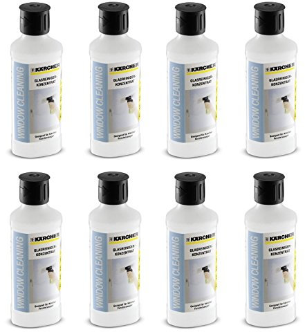 8 x Kärcher 500ml Glass Cleaning Concentrate For Window Vac
