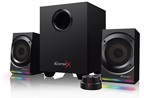 Creative Sound BlasterX Kratos S5-2.1 Haut-parleurs de Jeu USB avec Audio Personnalisable et éclairage RVB