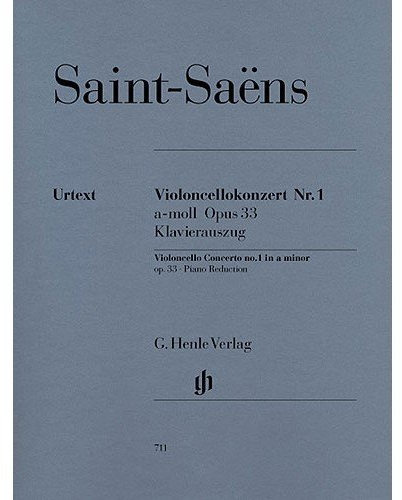 Camille Saint-Saens: Violoncello Concerto No.1 In A Minor Op.33. Für Cello, Klavierbegleitung