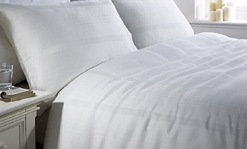 viceroy bedding WHITE SINGLE Bed Size SUIT Print, 300 Thread Count Luxury Egyptian Cotton, Duvet Cover and Pillow Cases Bedding Set