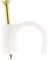 Zenitech - Confezione da 50 Ganci di Fissaggio Ø20mm - Dotati di un Chiodo Speciale per Calcestruzzo - Ideale per Fili da 20mm - Uso Interno Casa, Ufficio, Laboratorio - Bianco