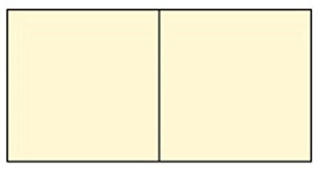 Paperado Karton, 25 Quadratische Klappkarten und Umschlag chamois (5 Stück)