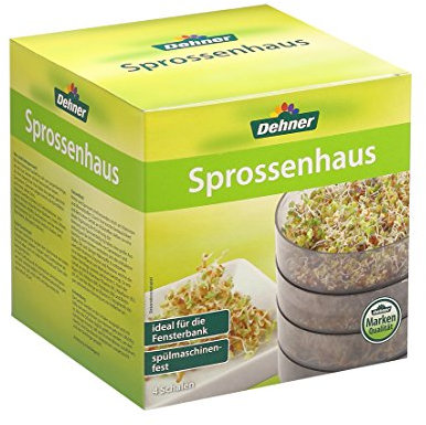 Dehner Sprossenhaus, zur Anzucht von Keimsprossen, mit 4 Schalen