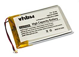 vhbw 1x Akku kompatibel mit Samsung YP-K5, YP-K5J MP3-Player Musik Player (600 mAh, 3,7 V, Li-Ion) - Ersatz für 503040