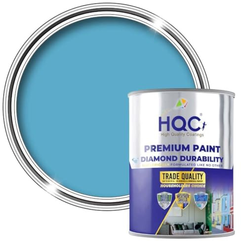 HQC Anti Damp & Mould Paint Pale Blue 2.5L – Breathable Matt Finish Interior Wall & Ceiling Coating – Prevents Condensation, Damp & Mildew Build-Up – Long-Lasting Moisture Control & Easy Application