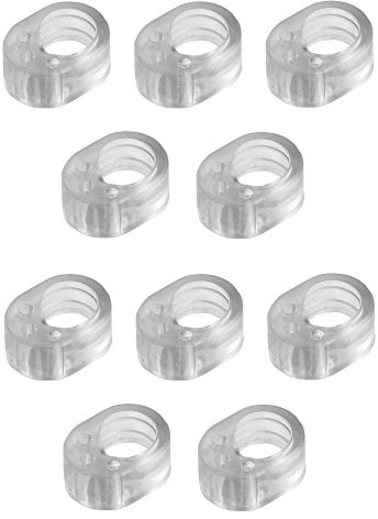 homeXpert 10er Pack Türklinkenpuffer, Türgriffschutz, transparent