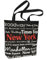New York City Tasche, (35,6 cm) schwarz Leinwand 100% Baumwolle Rot New York Tote Taschen Fashion Tragetaschen