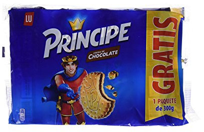 Principe - Galleta Relleno De Chocolate - 2400 g [pack de 2 x 4]