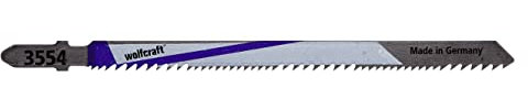wolfcraft 2 Stichsägeblätter BiM, 3554000 - grober Schnitt in Holz, Kunststoff und Metall, T-Schaft kompatibel mit gängigen Marken - Made in Germany, TÜV-geprüft