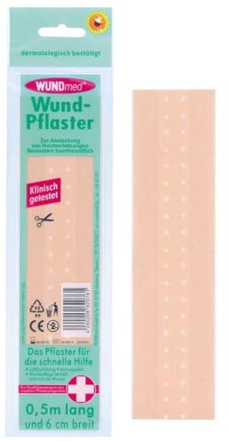 Wundpflaster 0,50 mx 6 cm Beutel, Textil
