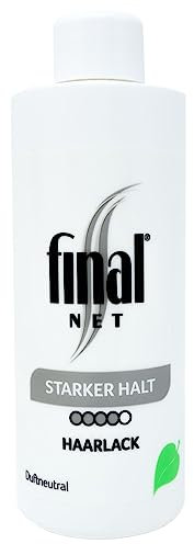 Final NET Starker Halt – Austauschflasche, NFP, Glanzspray für Haare, Haarspray Damen, Haarspray Herren, Haarlack Pumpspray für Locken & glatte Haare, Haarspray unparfümiert, Frisör Produkte – 125 ml