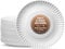 100 WHITE PAPER PLATES - 9 inch/23cm quality durable plates ideal for hot and cold food