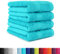 BaSaTex - 4er Pack Handtuch Set für Haushalt & Gäste - Frottee-Handtücher mit Aufhängeschlaufe aus weicher Baumwolle in 50x100cm - Waschtücher für Bad Öko-Tex Made in Green - Türkis