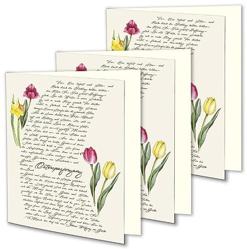 3er-Set Klappkarte »Osterspaziergang«