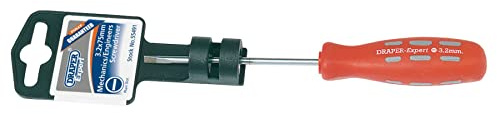 Draper 55491 Expert Plain Slot Parallel Tip Mechanics Screwdriver, 3.2mm x 75mm,Blue
