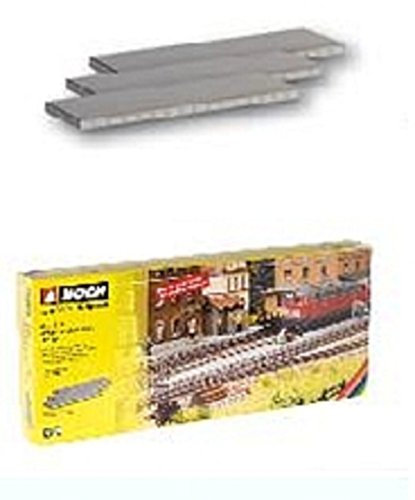 NOCH® Universal-Bahnsteig, 3er-Set für Modellbahn H0, flexibel und stabil, ideal für Kurven und individuelle Gestaltung