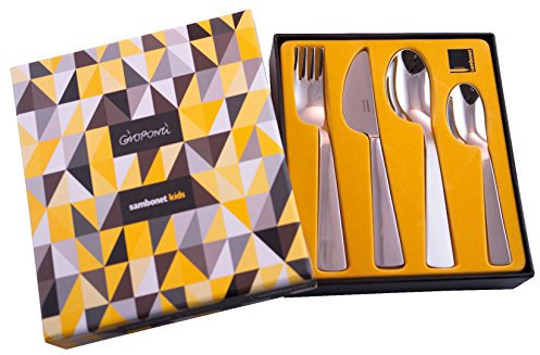 Set 4 Pz Bimbo Conca Gio Ponti Inox Argentato