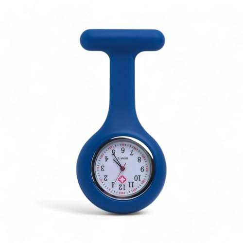 AKORD Silicone Gel Nurses Fob Watch, Blue