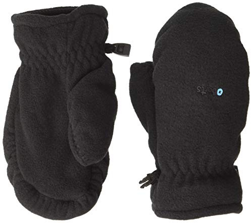 Barts Boy's Fleece Mitts Kids Mittens, Black (BLACK 0001), 34 (Manufacturer size: 3)