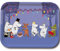 Moomin 101-89 Dancing Tablett, Holz, Mehrfarbig, 27 x 20 x 1,5 cm