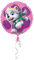 Amscan 3408801 - Standard Folienballon Paw Patrol Skye und Everest, Durchmesser circa 43 cm, Heliumballon, Geburtstag, Pink / Violett