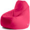 Avalon - Pouf Poltrona Sacco Gigante XXL Jive, Puffo per Sedersi Ergonomico, Pouf a Sacco in Tessuto Antistrappo e Impermeabile, Poltrona a Sacco Moderna, Made in Italy(95x95x135cm-Fucsia)