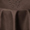 DecoHomeTextil Leinen Optik Tischdecke, Rund 140 cm Dunkelbraun, wasserabweisend, fleckenabweisend, abwaschbar, Lotuseffekt, bügelfrei