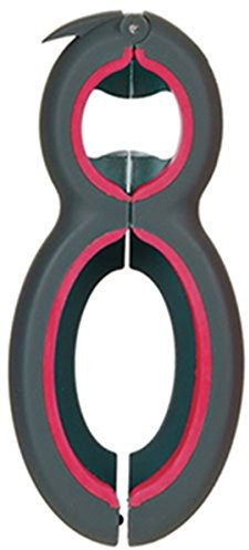 Multi Opener - 6 in 1 - Jar Opener, Bottle caps & tops, Pull tabs, Safety sea...