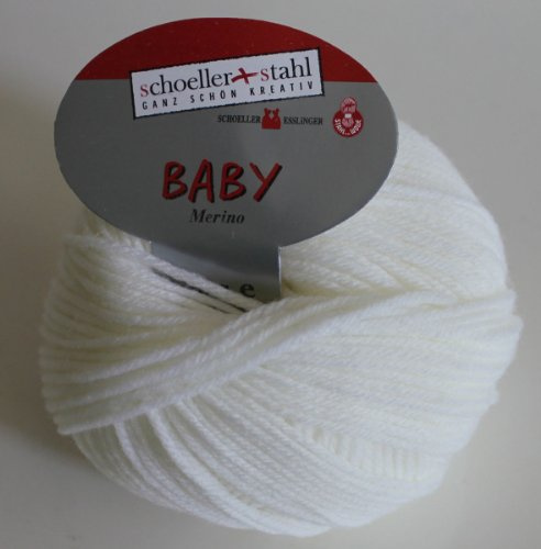 Baby Merino Schoeller + Stahl Merinoschurwolle Babywolle 25 g Farbe 3901-wei?