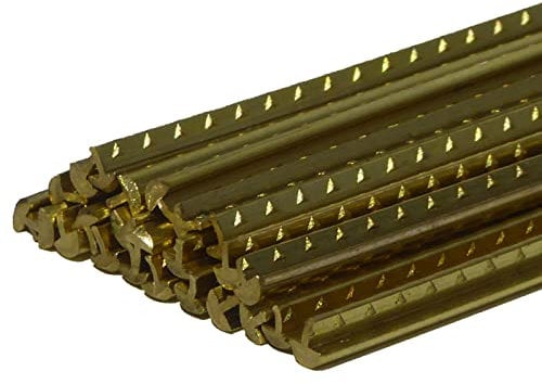 Brass fret wire 24 pcs 60mm long 2.7mm gauge