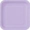 14 x Lilac/Lavender SQUARE Paper Plates (9/23cm)