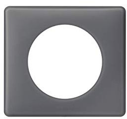 Legrand 066738 Plaque Céliane Poudré, 2 Postes pour Rénovation Entraxe, 57mm, Finition Schiste