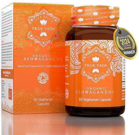 Organic Ashwagandha KSM 66 Capsules | Ashwagandha High Strength | Certified Organic by Soil Association | Ashwagandha Capsules | Ashwaganda KSM-66 | Withania Somnifera | KSM66 | UK Made | 60 Tablets