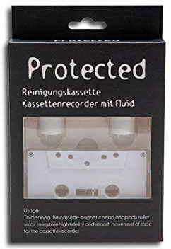 Reinigungskassette Kassettenrecorder Protected mit Reinigungsfluid
