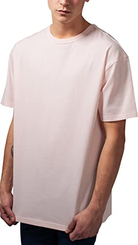 Urban Classics Homme Thé Surdimensionné T shirt, Rose Pâle, S EU
