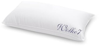 Hanskruchen Wolke 7 Hochwertiges Kopfkissen, 85% Federchen / 15% Daunen, 40 x 80 cm