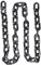 Fun World 8075 188 cm Lange Kettenglieder, plastik, Grau