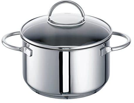 Rohe Germany Fleischtopf Ravenna 20 cm, Edelstahl 18/10, Inhalt ca. 3,5 ltr